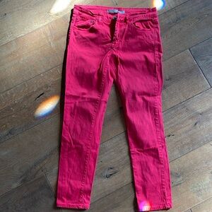 IT red skinny jeans size 27